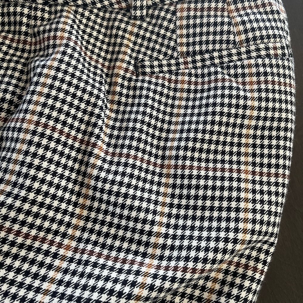 Talbots Black and White Checkered Hampshire Ankle Pants - Picture 3 of 7